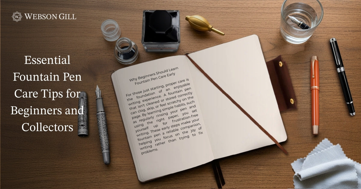Essential Fountain Pen Care Tips for Beginners and Collectors