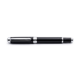Displayed on a white background, the Webson Gill 'The Mogul' Premium Ballpoint Pen features a black luxury finish with silver accents and a closed cap, offering an executive design alongside exceptionally smooth ink flow.
