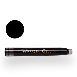 Black Fountain Ink Refill for Webson Gill Fountain Pens, Instant Insert, No Bleed, No Smudge, 8 Cartridges