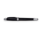 The WG 'Show Up' Everyday Fountain Pen features a diamond guilloché pattern, silver accents, and a stainless steel medium nib, displayed horizontally on a white background.